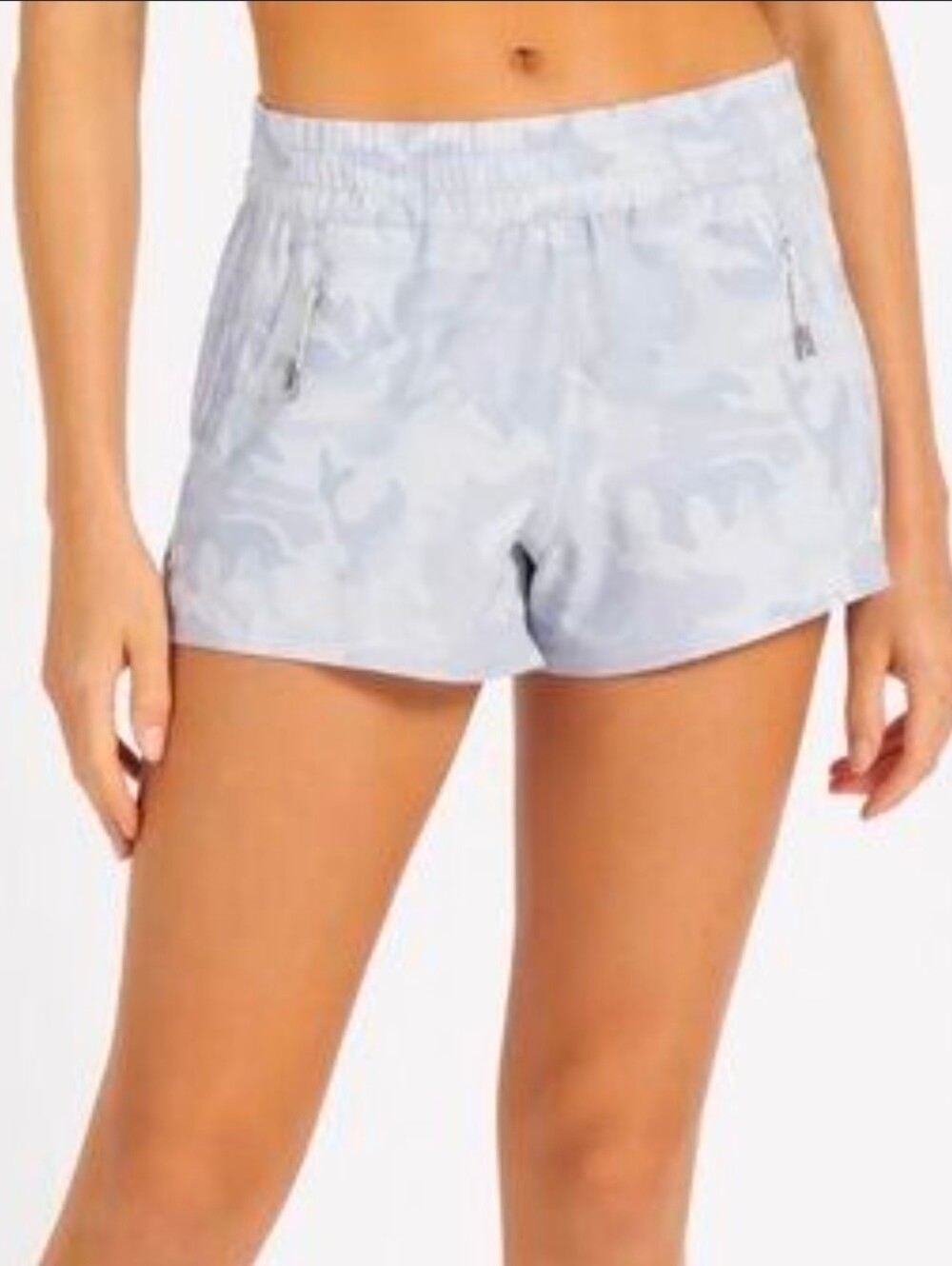 Vuori Dash Short Pale Grey Camo XS Lightweight Running Athletic Shorts